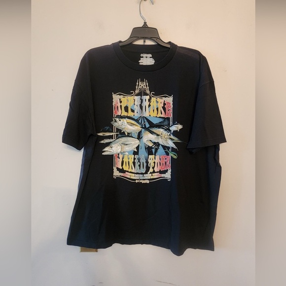 Columbia Other - Columbia pfg Offshore World Tour Xl Black Graphic Men's Shirt
